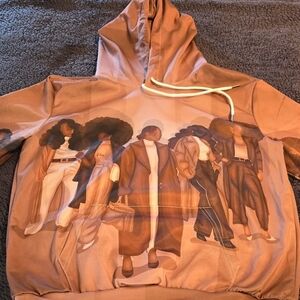 Stylish Brown Graphic Hoodie